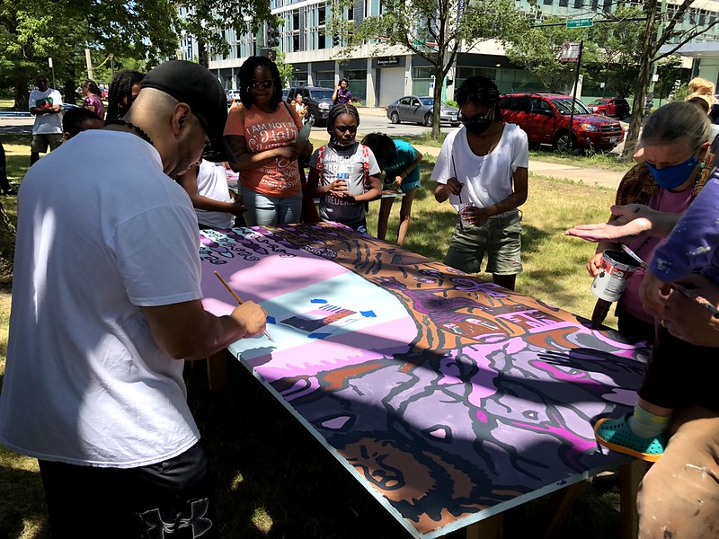 The Prison + Neighborhood Arts/Education Project (PNAP) Event - Painting